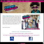 Screen shot of the Village Vintage Clothing Co. Ltd website.