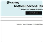 Screen shot of the Bottom Line Consulting Ltd website.
