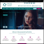 Screen shot of the The National Rheumatoid Arthritis Society website.