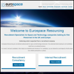 Screen shot of the Eurospace Resourcing Ltd website.