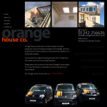 Screen shot of the Orange House Construction Ltd website.