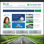 Screen shot of the Cb Cards Ltd website.