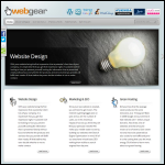 Screen shot of the Webgear Design Solutions website.