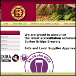Screen shot of the Bridge House Brewery Ltd website.
