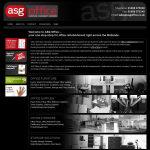 Screen shot of the ASG Office Supplies LLP website.