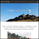 Screen shot of the Write to Freedom website.