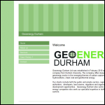 Screen shot of the Geoenergy Durham Ltd website.