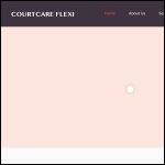 Screen shot of the Courtcare Flexi Ltd website.