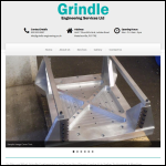 Screen shot of the Grindle Engineering Services Ltd website.