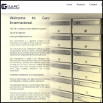 Screen shot of the Garc International website.