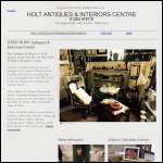 Screen shot of the Holt Antique Furniture Ltd website.