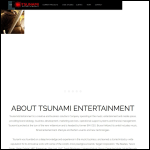 Screen shot of the Tsunami Entertainment Ltd website.
