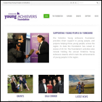 Screen shot of the The Yorkshire Young Achievers Foundation website.