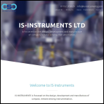 Screen shot of the Is-instruments Ltd website.