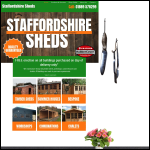Screen shot of the Staffordshire Sheds Ltd website.