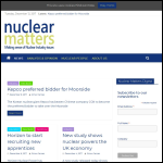 Screen shot of the Nuclear Matters Ltd website.