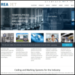 Screen shot of the Rea Jet Ltd website.
