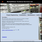 Screen shot of the Montyhillman Technical Services Ltd website.