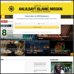 Screen shot of the Ahlulbayt Foundation website.