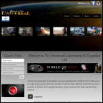 Screen shot of the Universal Lubricants (UK) Ltd website.