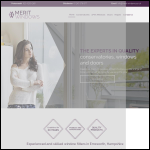 Screen shot of the Merit Windows Ltd website.