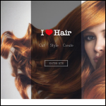 Screen shot of the I Love Hair Ltd website.