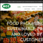 Screen shot of the KCC Packaging Ltd website.