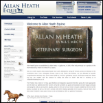 Screen shot of the Allan Heath Equine Ltd website.