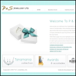 Screen shot of the P & S Jewellery Ltd website.