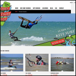 Screen shot of the Kite Surf Ltd website.
