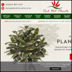 Screen shot of the Red Hot Plants website.