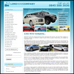 Screen shot of the Limo Hire Ltd website.