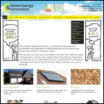 Screen shot of the Green Energy Generation Ltd website.