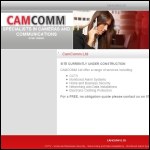 Screen shot of the Camcomm Ltd website.