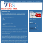 Screen shot of the Wessex Business School Ltd website.