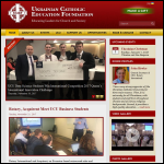 Screen shot of the The Ukrainian Catholic Foundation website.
