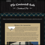 Screen shot of the The Contented Sole Ltd website.