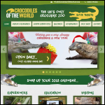Screen shot of the Crocodiles of the World Ltd website.