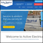 Screen shot of the Active Electrical Services (N.E.) Ltd website.