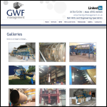 Screen shot of the Gwf Management Services Ltd website.