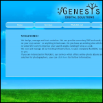 Screen shot of the Genesis Digital Ltd website.
