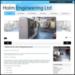Screen shot of the Holm Engineering Ltd website.