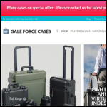 Screen shot of the Gale Force Cases Ltd website.