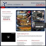Screen shot of the Capital Catering Co. Ltd website.