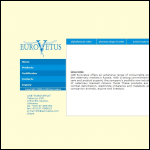 Screen shot of the Eurovetus Ltd website.