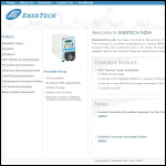 Screen shot of the Entertech Ltd website.
