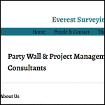 Screen shot of the Everest Surveying Ltd website.