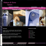 Screen shot of the Watson & Son Tailors Ltd website.