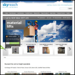 Screen shot of the Skyreach Access Solutions Ltd website.
