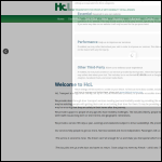 Screen shot of the Hcl Transport Ltd website.
